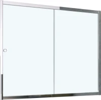 Шторка на ванну Vegas Glass ZV Tur Novo 150 08 01 профиль глянцевый хром, стекло прозрачное