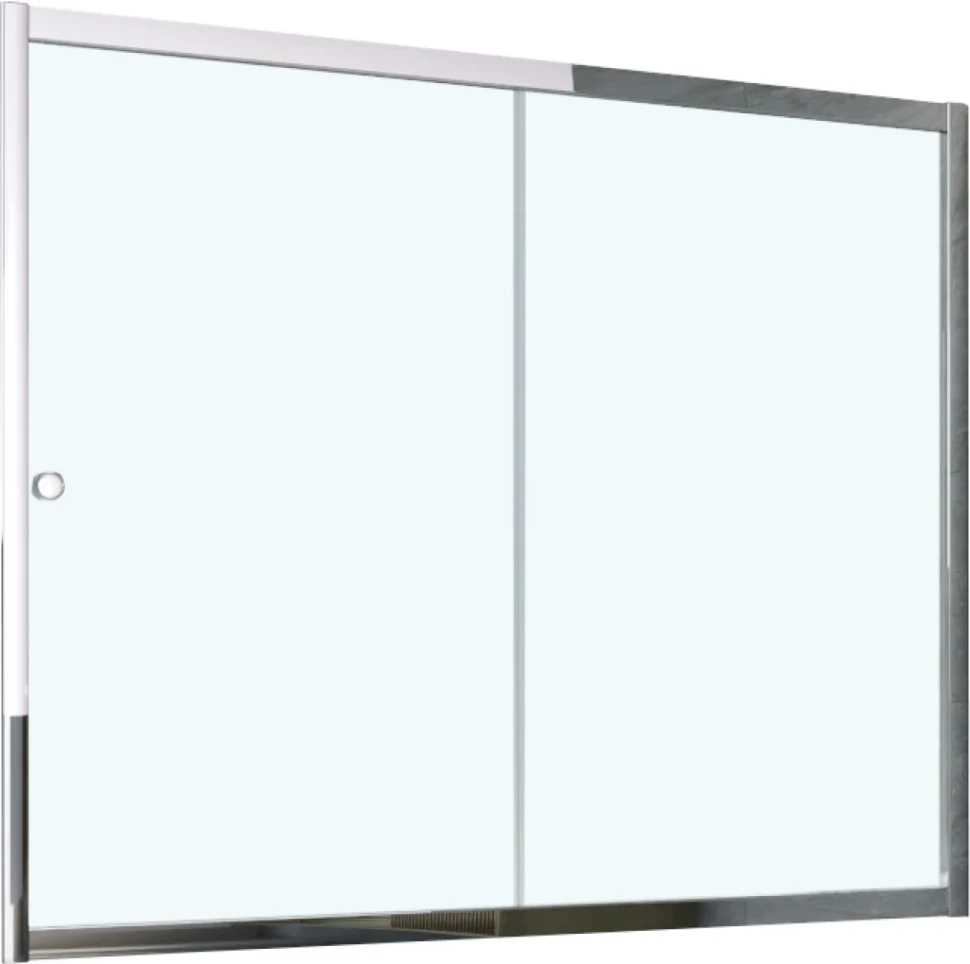 Шторка на ванну Vegas Glass ZV Tur Novo 150 08 01 профиль глянцевый хром, стекло прозрачное