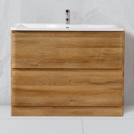 Тумба с раковиной BelBagno Albano 90 напольная, rovere rustico