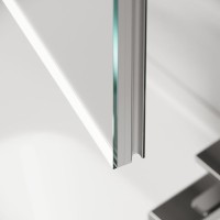 Зеркальный шкаф из алюминия для ванной комнаты Sancos Evoke1000x700х136 мм с LED подсветкой SC80100