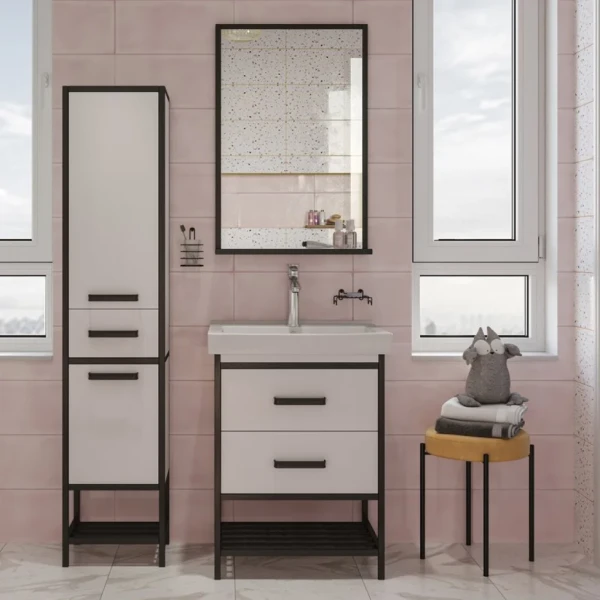 Мебель для ванной комнаты Sanflor Норд 60 с раковиной Grand 60