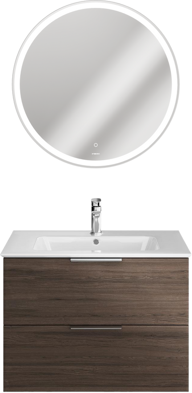 Мебель для ванной комнаты KERAMA MARAZZI Piano 75 подвесная, дымчатый вяз