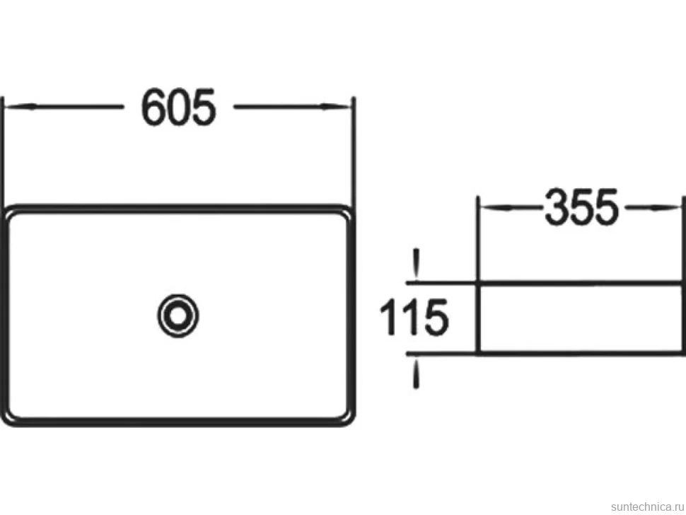 Накладная раковина Comforty 78189