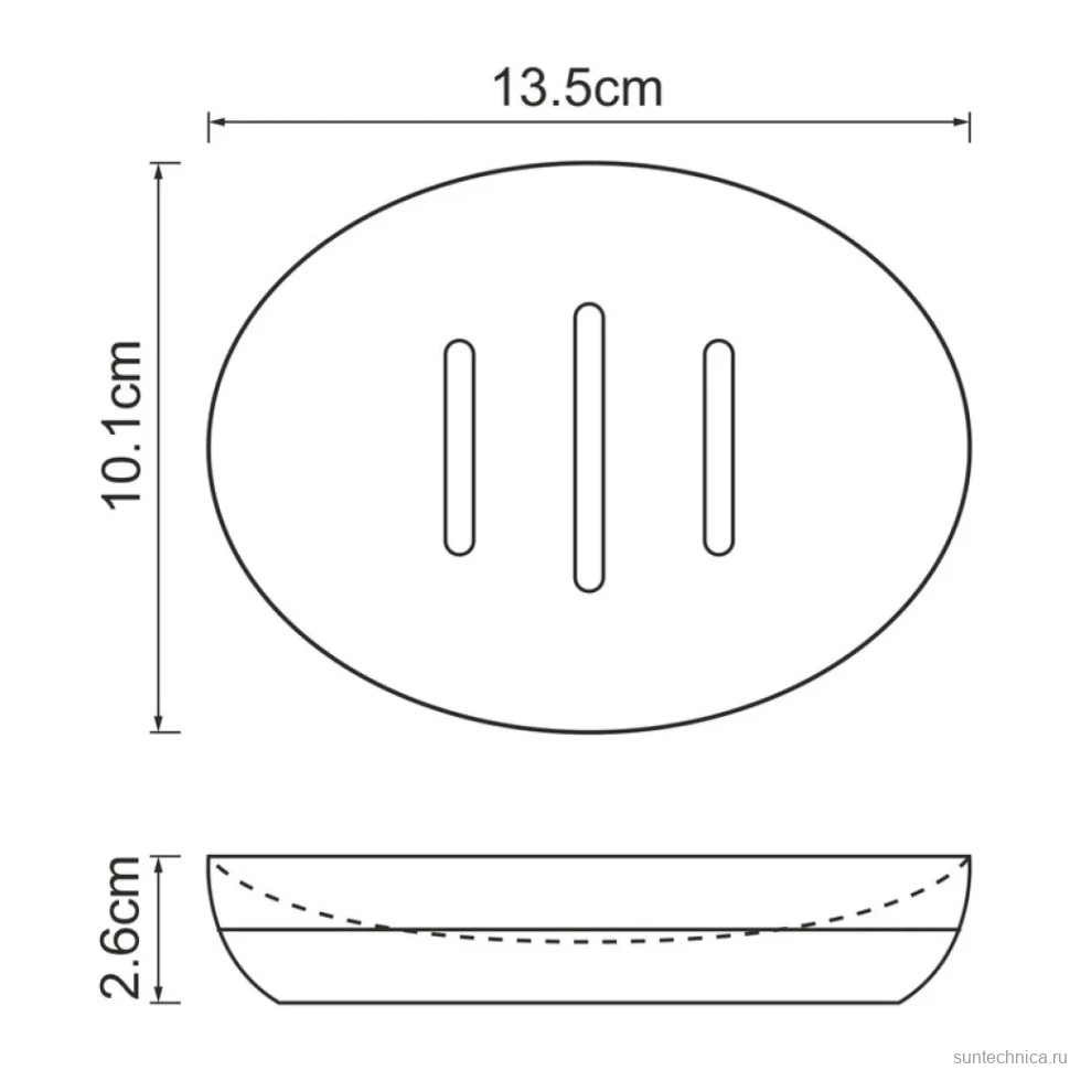 Мыльница Wasserkraft Mindel K-8829 белая