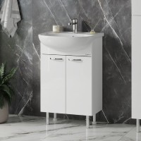 Тумба под раковину без столешницы Onika Коралл 55 напольная, белая