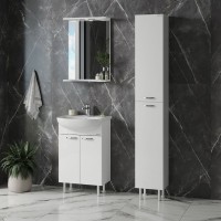 Тумба под раковину без столешницы Onika Коралл 55 напольная, белая