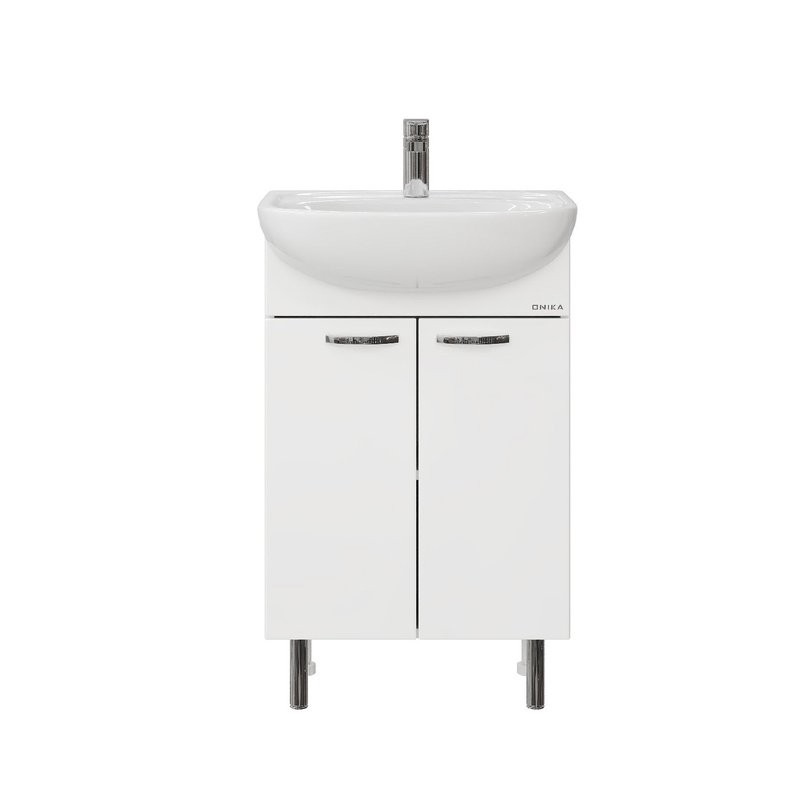 Тумба под раковину без столешницы Onika Коралл 55 напольная, белая