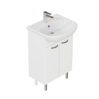 Тумба под раковину без столешницы Onika Коралл 55 напольная, белая