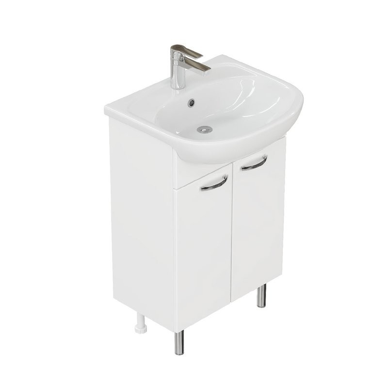 Тумба под раковину без столешницы Onika Коралл 55 напольная, белая