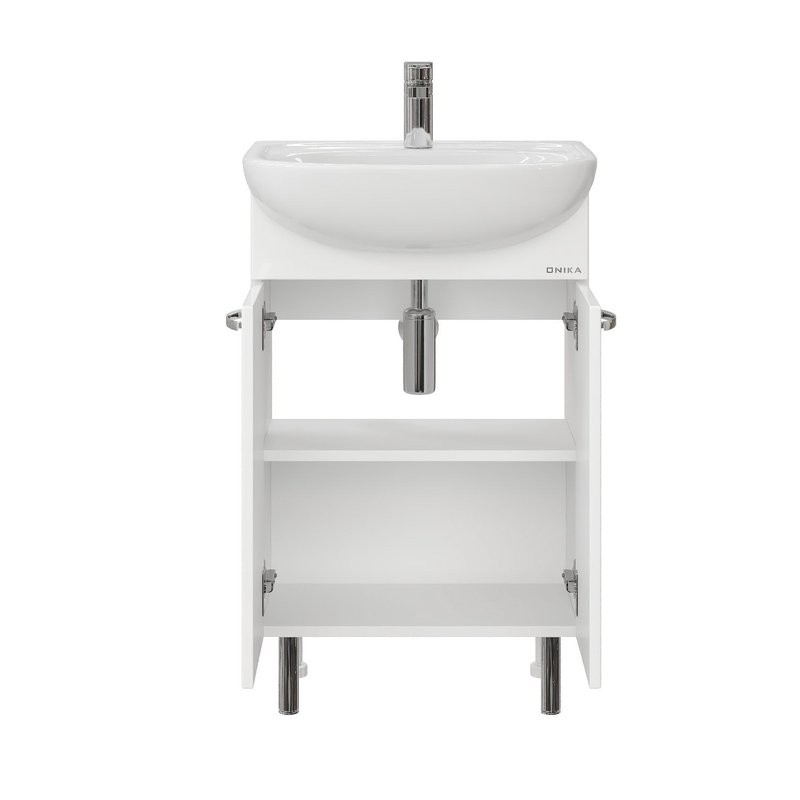Тумба под раковину без столешницы Onika Коралл 55 напольная, белая