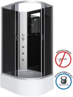 Душевая кабина Niagara Classic NG-2510-14LBKG 120х80 см, без крыши, с гидромассажем