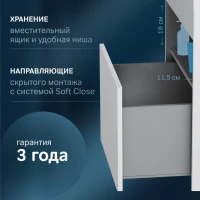 Тумба с раковиной AM.PM Func 60 белый глянец Тумба с раковиной AM.PM Func 60 белый глянец