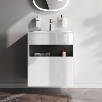 Тумба с раковиной AM.PM Func 60 белый глянец