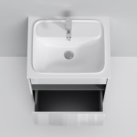 Тумба с раковиной AM.PM Func 60 белый глянец