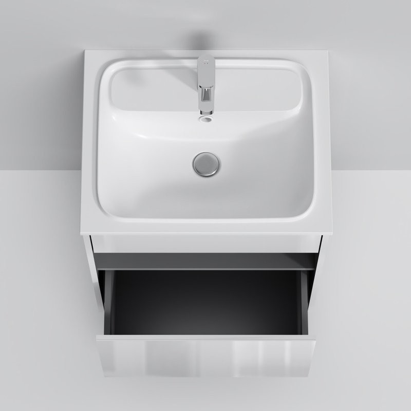 Тумба с раковиной AM.PM Func 60 белый глянец