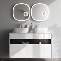 Мебель для ванной комнаты AM.PM Func 120 белый глянец, со столешницей, раковина M8FWCC10450WG