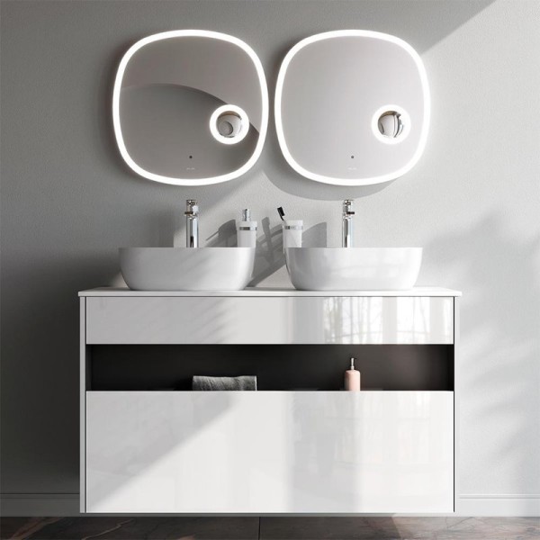 Мебель для ванной комнаты AM.PM Func 120 белый глянец, со столешницей, раковина M8FWCC10450WG