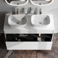 Мебель для ванной комнаты AM.PM Func 120 белый глянец, со столешницей, раковина M8FWCC10450WG