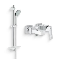 Душевой комплект Смеситель Grohe Eurocube 23140000 + Гарнитур Euphoria 27266001