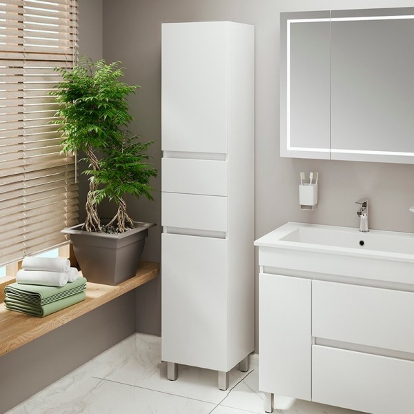 Шкаф пенал для ванной Emmy Джерси 40 L