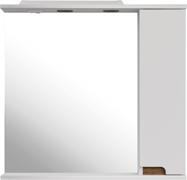 Зеркало ASB-Mebel Вита 80 белое, дуб золотой