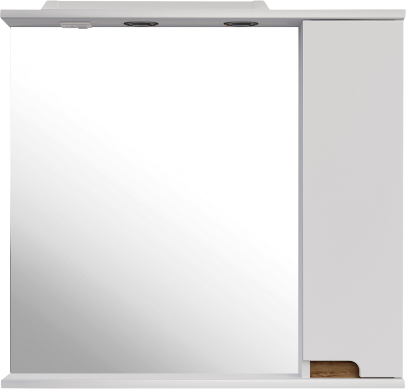 Зеркало ASB-Mebel Вита 80 белое, дуб золотой