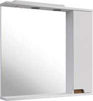 Зеркало ASB-Mebel Вита 80 белое, дуб золотой