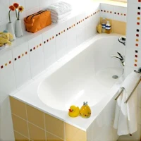 Акриловая ванна Villeroy & Boch Oberon UBQ170OBE2V-01 170x75 см, встраиваемая, цвет альпийский белый, на ножках
