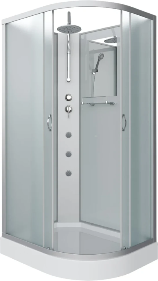 Душевая кабина Niagara Classic NG-3312-14LBKTG 120х80 см, без крыши, с гидромассажем и тропическим душем