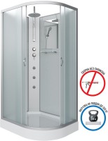Душевая кабина Niagara Classic NG-3312-14LBKTG 120х80 см, без крыши, с гидромассажем и тропическим душем
