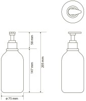 Дозатор для жидкого мыла Bemeta Hotel 131567702 настольный, черный