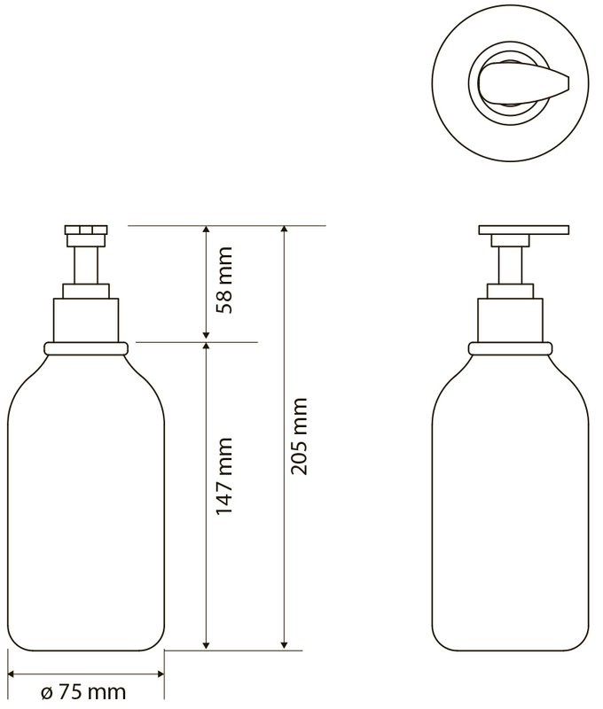 Дозатор для жидкого мыла Bemeta Hotel 131567702 настольный, черный