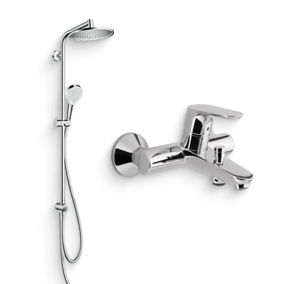 Душевой комплект Смеситель Hansgrohe Focus E2 31940000 + Стойка Crometta 27270000