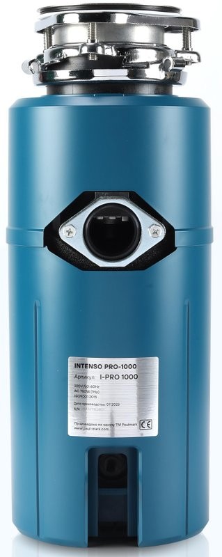 Комплект Мойка Paulmark Lumi LU45-BL черная + Измельчитель Intenso