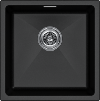 Комплект Мойка Paulmark Lumi LU45-BL черная + Измельчитель Intenso