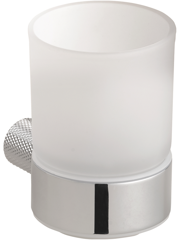 Стакан для ванной Bemeta Brilia 177110010 настенный, хром, стеклянный