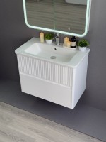 Мебель для ванной комнаты Alavann Wave 80 подвесная, белая