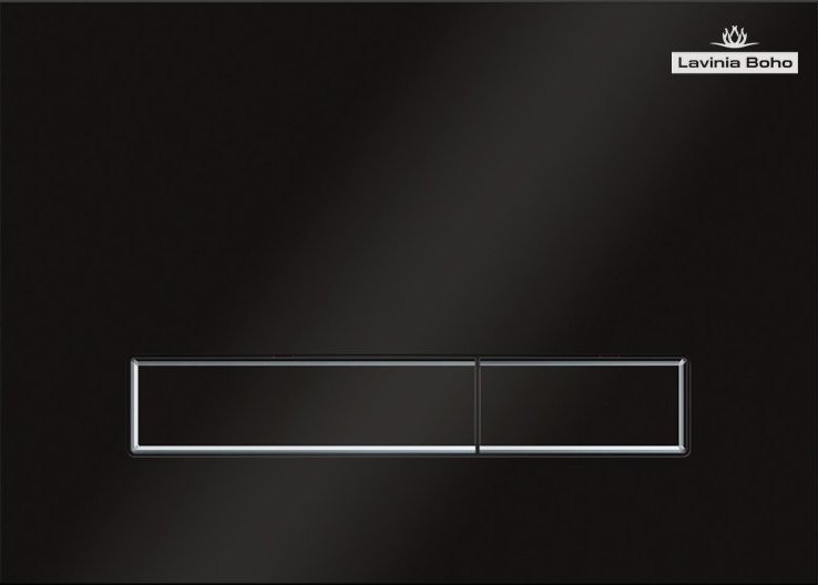 Комплект Lavinia Boho Унитаз подвесной Biore Compacto Rimless 3304101C + Крышка-сиденье Biore 33290420 с микролифтом + Инсталляция RelFix 38010020 + Кнопка RelFix 3805003B глянцевая черная, хром