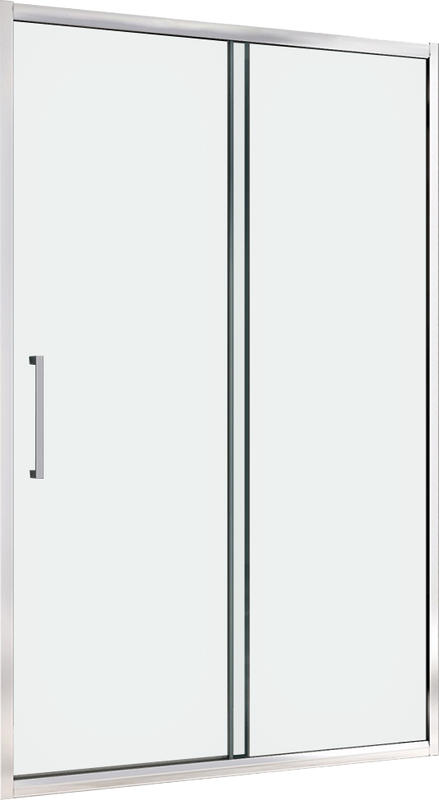 Душевая дверь в нишу Abber Schwarzer Diamant AG30140H 140 см, профиль хром, стекло прозрачное