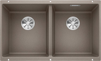 Комплект Мойка Blanco Subline 350/350-U серый беж + Смеситель Grohe Eurosmart