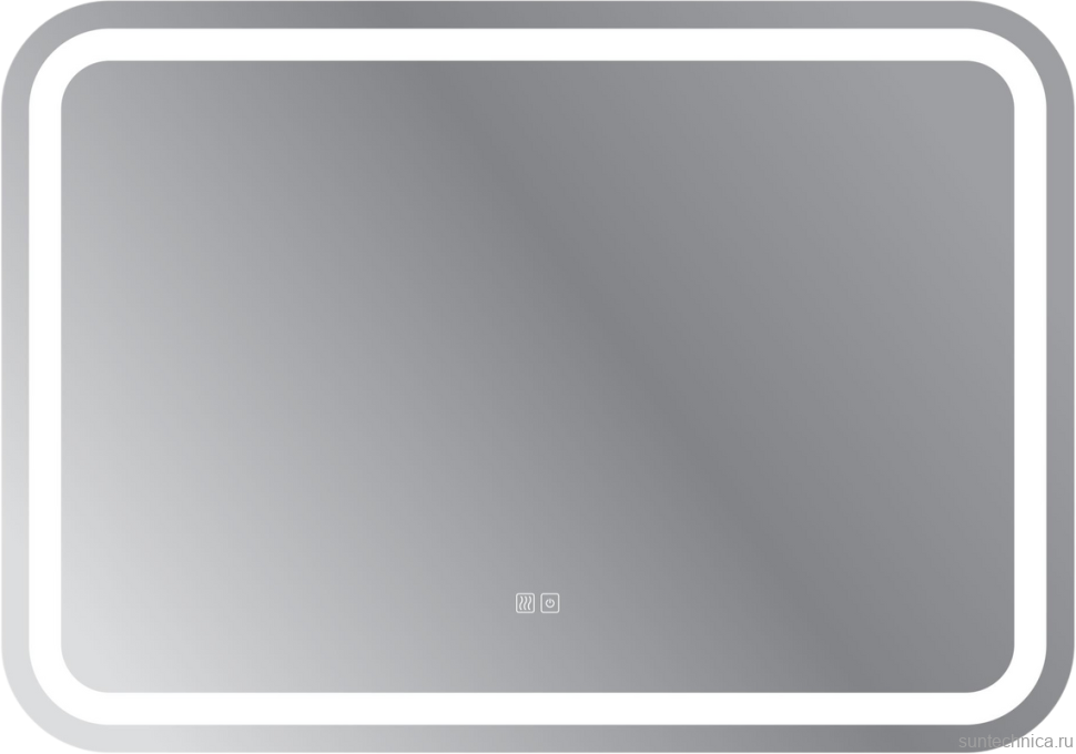 Зеркало Cezares Stylus 100х70, с подсветкой, с антизапотевателем