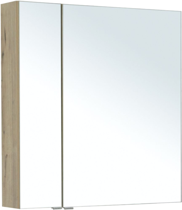Зеркало-шкаф Aquanet Алвита 80 дуб веллингтон белый