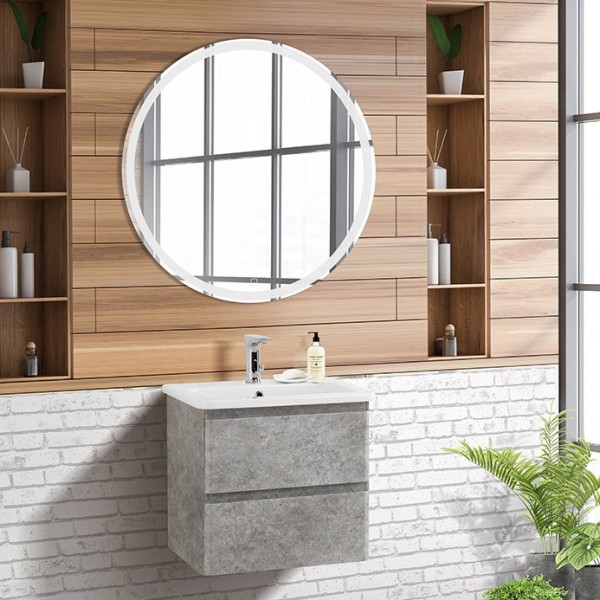 Мебель для ванной комнаты BelBagno Albano-Cer 50 подвесная, cemento verona grigio