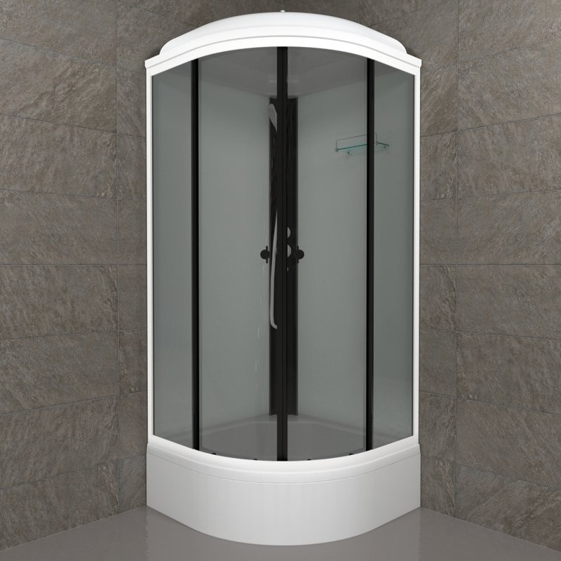 Душевая кабина Triton Грэй Щ0000067301 90х90 см, черный