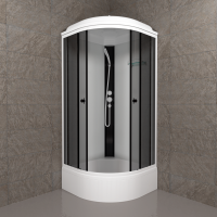 Душевая кабина Triton Грэй Щ0000067301 90х90 см, черный