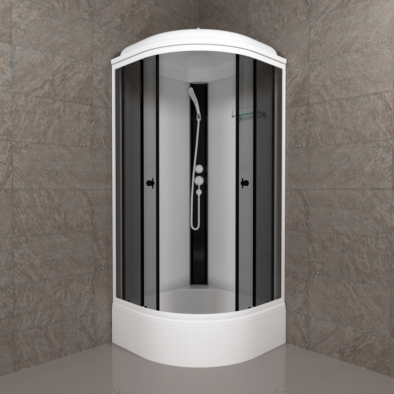 Душевая кабина Triton Грэй Щ0000067301 90х90 см, черный