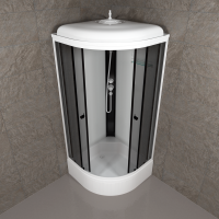 Душевая кабина Triton Грэй Щ0000067301 90х90 см, черный