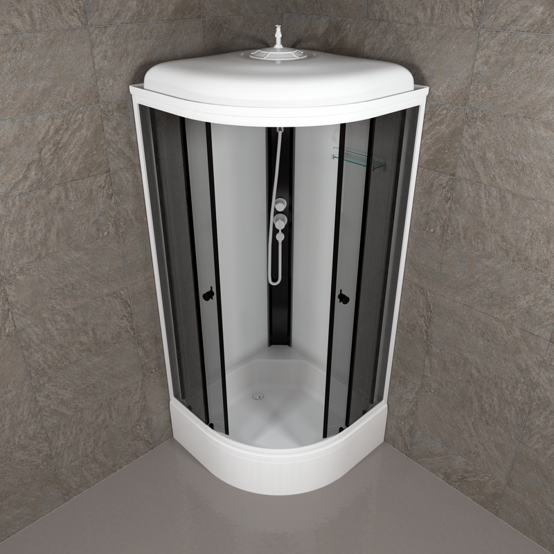 Душевая кабина Triton Грэй Щ0000067301 90х90 см, черный