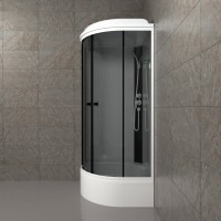 Душевая кабина Triton Грэй Щ0000067301 90х90 см, черный