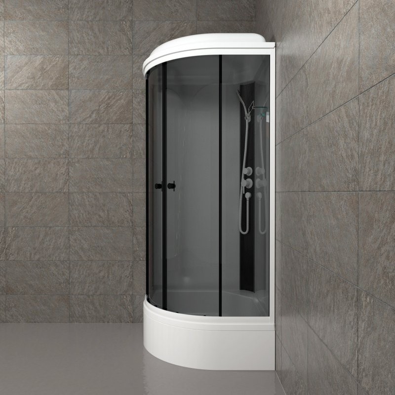 Душевая кабина Triton Грэй Щ0000067301 90х90 см, черный